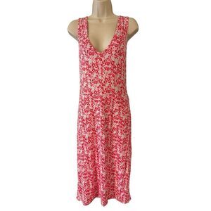 BCBG Paris NWT Sleeveless Bare Back Rayon Knit Wrap Dress Floral Women’s Size XL